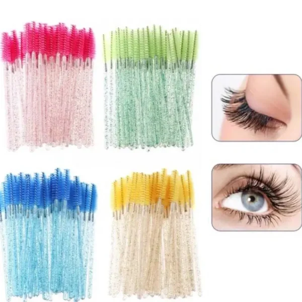 Kit 50 Escovinhas Glitter GadioWay