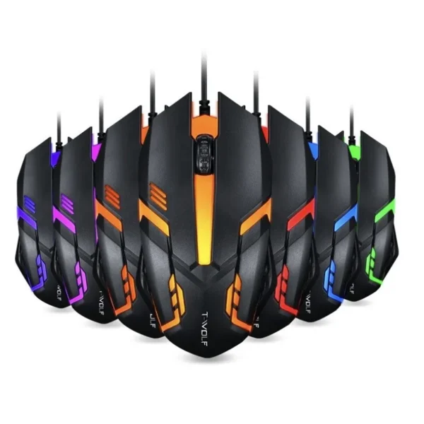 Mouse Gamer Usb 3200dpi Led Rgb Com Fio JX-M20 GadioWay