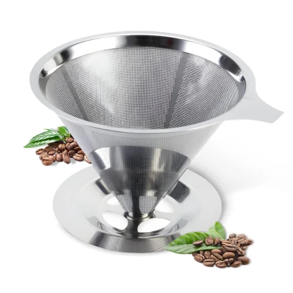 Filtro Coador Café Reutilizável Aço Inox GadioWay