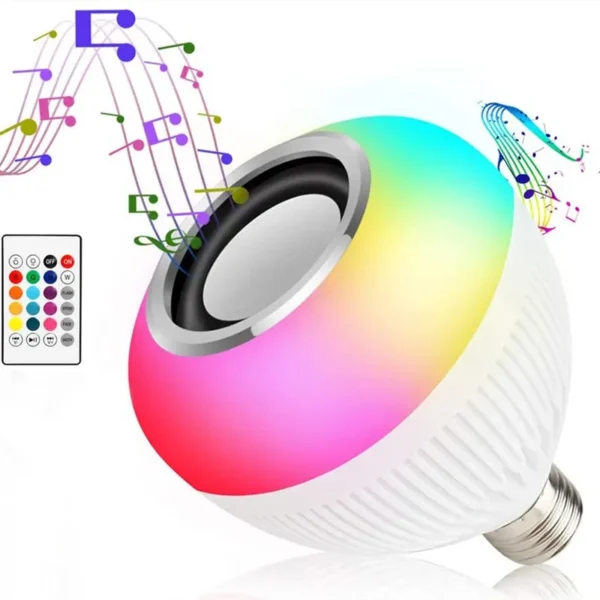 Caixa De Som Led Bluetooth Controle Remoto 12W GadioWay