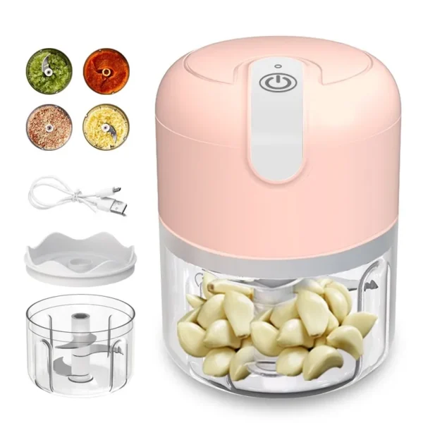 Mini Processador Triturador Sem Fio Elétrico 250ML GadioWay