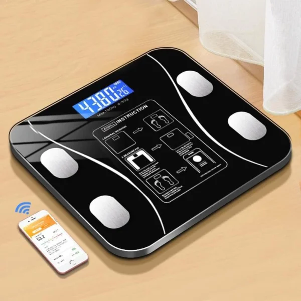 Balança Digital Corporal Bioimpedância 180kg GadioWay