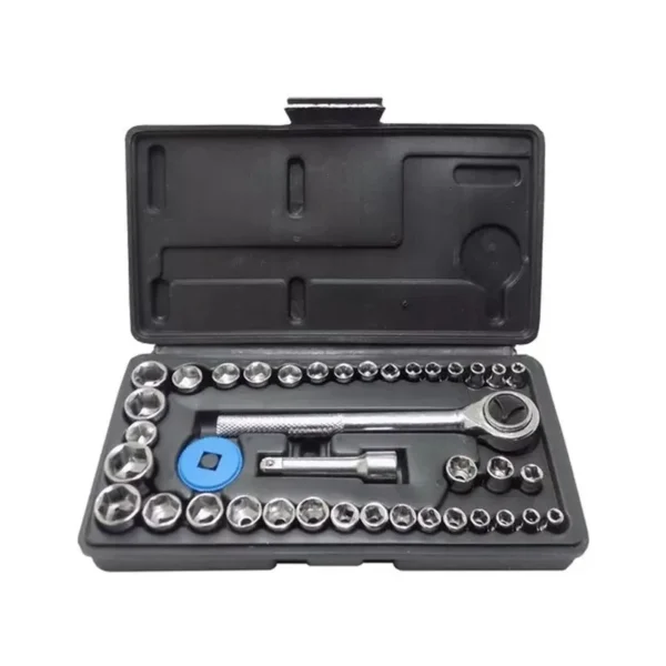 Jogo de Soquete 1/4- 3/8 com 40 peças Titanium GadioWay