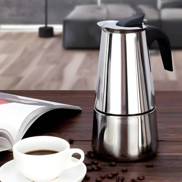 Cafeteira Italiana Aço Inox GadioWay