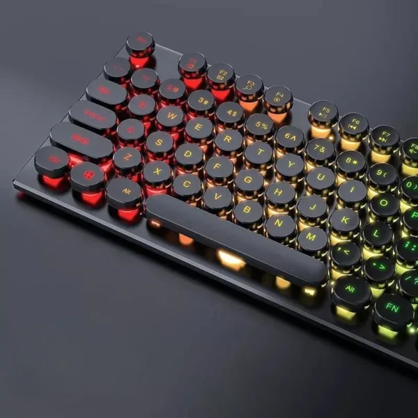 Teclado com Teclas Redondas LED RGB GadioWay