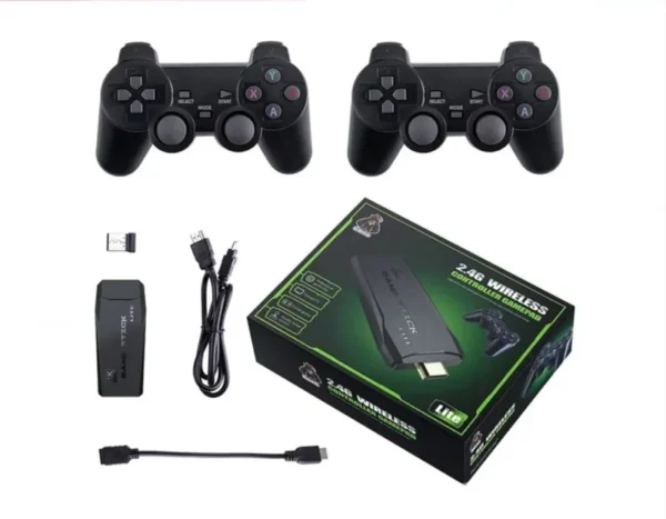 Videogame Stick 10mil Jogos 64gb 2 Controles Portátil Retro GadioWay